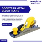 GOODYEAR Carbon Steel Block Plane No. 102 (140mm) & No.110 (175mm) GY10013-GY10014