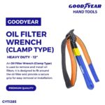 Goodyear 12 Oil Filter Wrench (Clamp Type) – Heavy Duty (1)