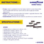 Goodyear 9 PC Impact Screwdriver Set – Premium Quality