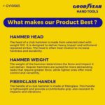 Goodyear Club Hammer with Fiber Glass Handle
